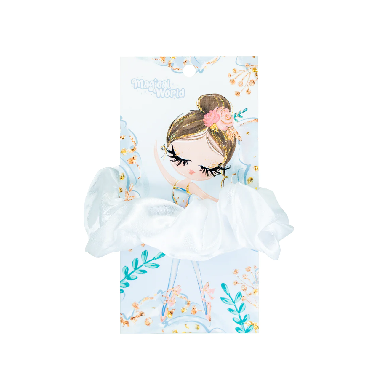 Magical World - White Scrunchie