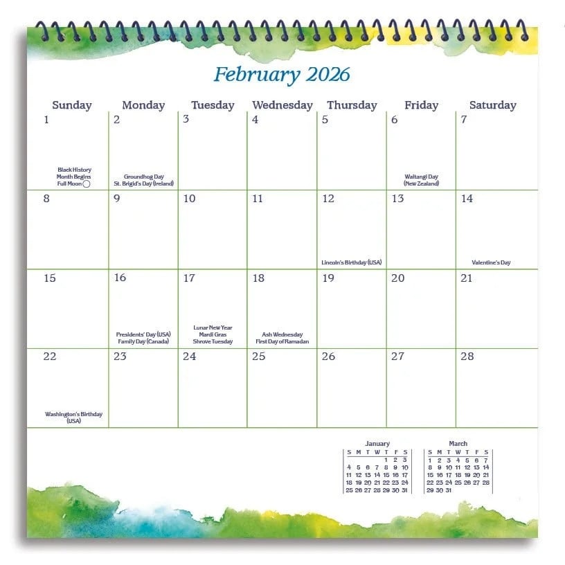 Blue Mountian Arts - 2026 Calendar Stronger